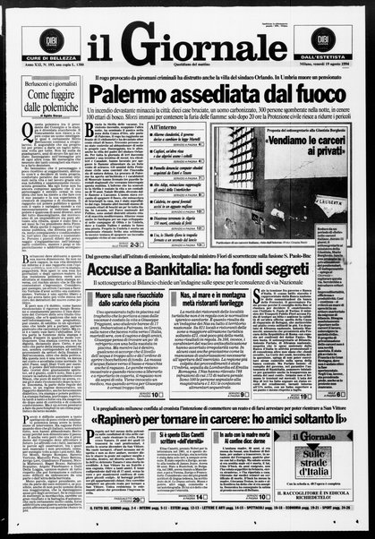 Il giornale : quotidiano del mattino